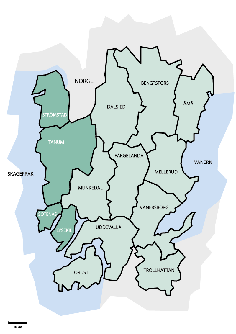 Kommuner Bohuslän Karta | Göteborg Karta
